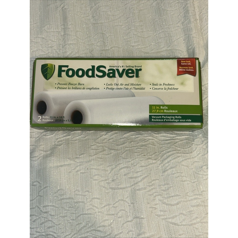FoodSaver Two-Pack 11"x 18' Bag Roll Vacuum Packaging‎ Rolls